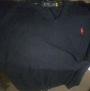 Polo by Ralph Lauren Black Shirt with Red Logo